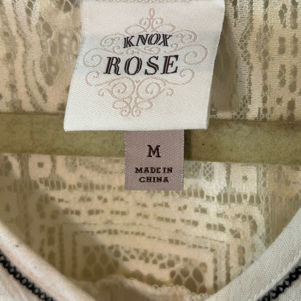 Knox Rose Cream Blouse with Embroidery - Picture 6 of 7